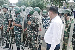 इनैलो प्रदर्शन को लेकर चप्पे-चप्पे पर जवान तैनात