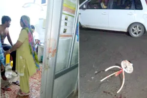 जंग का मैदान बना अस्पताल