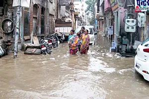 एक घंटे की बरसात से जलथल हुआ अबोहर