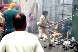 हरियाणा लैदर कैमिकल फैक्ट्ररी में लगी भयंकर आग