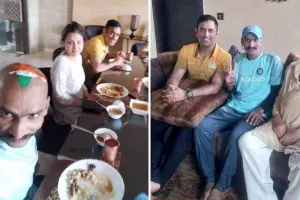 धोनी ने की क्रिकेट फैन सुधीर की मेहमान नवाज़ी