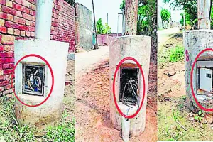 स्ट्रीट लाईटें खराब होने से नगर हंड्याया अंधेरे में!