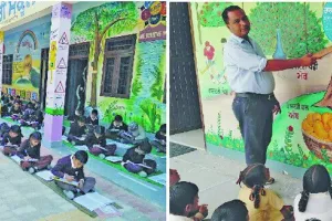 पाठ्य सामग्री में बदली माहनी खेड़ा के सरकारी स्कूल की दीवारें