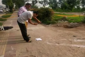 सराय काले खां में मुठभेड़ के बाद अपराधी गिरफ्तार