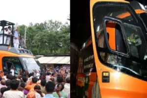 शिवराज की जन आशीर्वाद यात्रा पर पथराव