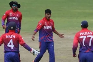 नेपाल ने सिर्फ 11 गेंदों में चीन को हराया