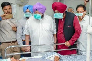 अमृतसर हादसा:घायलों को हाल जानने अमृतसर पहुंचे सीएम अमरिंदर