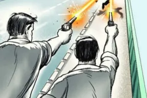 गो-तस्करों ने पुलिस पर की फायरिंग