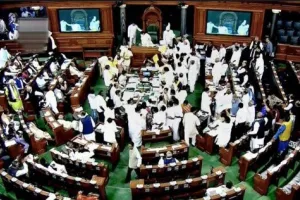 हंगामे के कारण लोकसभा की कार्यवाही दूसरी बार स्थगित