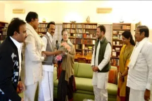 स्टालिन और कनिमोझी ने की सोनिया से मुलाकात