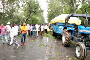 कुरुक्षेत्र में अचानक ओलावृष्टि व तूफान ने बढ़ाई धरतीपुत्रों की मुश्किलें