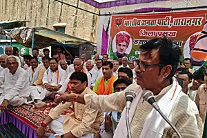 जिला प्रमुख की गिरफ्तारी के विरोध में रहा बाजार बंद