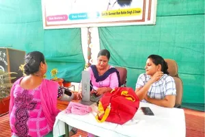 नि:शुल्क मैडीकल चैकअप कैंप में 84 मरीजों की जांच