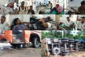 दो सड़क हादसों में पाँच की मौत, दो दर्जन घायल