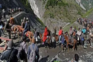अमरनाथ यात्रा पर ब्रेक