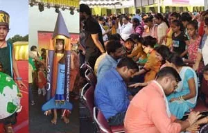 लेजरवैली में तीज महोत्सव शुरू, उमड़े हजारों लोग