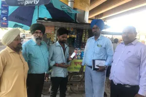 तम्बाकूनोशी : 43 दुकानदारों के काटे चालान, 5900 रूपये वसूले