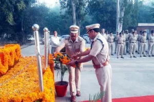 पुलिस ने मनाया शहीदी स्मृति दिवस