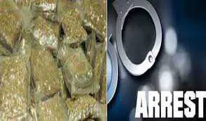 बलिया में एक तस्कर गिरफ्तार, 11 लाख का गांजा बरामद