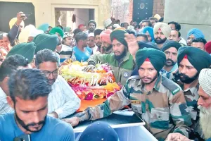संगरूर : नम् आखों से शहीद वीरपाल सिंह को दी अंतिम विदाई