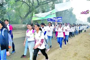 वर्ल्ड डायबिटीज-डे : एमबीबीएस के विद्यार्थियों ने निकाला जागरूकता मार्च