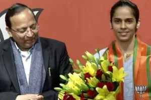 बैडमिंटन खिलाड़ी सायना नेहवाल भाजपा में शामिल