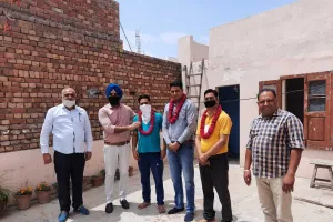 भारतीय जनता पार्टी के नेताओं ने ‘सच कहूँ’ के पत्रकारों को किया सम्मानित