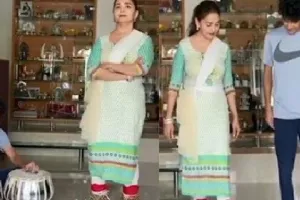 बेटे को कथक सिखा रही है माधुरी