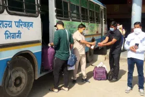 हरियाणा: भिवानी से पंचकूला के लिए चली पहली बस
