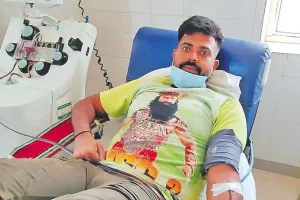 हैप्पी इन्सां ने प्लेटलेट्स डोनेट कर पेश की इंसानियत