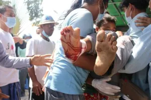 म्यांमार में 38 प्रदर्शनकारियों की मौत, 80 अन्य घायल