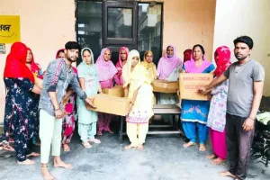 पावन अवतार माह : नामचर्चा में सफीदों की साध-संगत ने जरूरतमंद परिवारों को दिया राशन