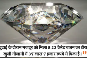 हीरों की नीलामी में मजदूर बना लखपति