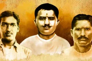 राजनाथ ने रामप्रसाद बिस्मिल,अशफ़ाक उल्ला खां और ठाकुर रोशन सिंह को किया नमन