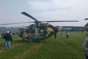 तकनीकी खामी आने पर आपात स्थिति में उतरा सेना का हेलीकॉप्टर