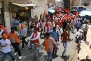 अलवर में मंदिर तोड़े जाने पर भाजपा की आक्रोश रैली