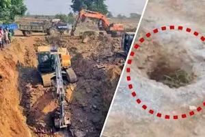 बोरवेल में फंसे राहुल के रेस्क्यू में लगा सरकारी अमला