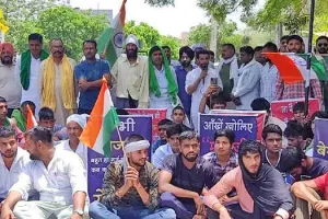 अग्निपथ के खिलाफ संयुक्त किसान मोर्चा ने किया प्रदर्शन