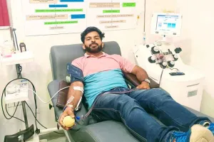 नितिन इन्सां ने 40 वीं बार प्लेटलेट्स डोनेट कर पेश की इंसानियत की मिसाल