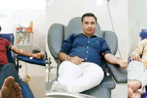 जरूरतमंदों के लिए सेवादारों ने किया रक्तदान