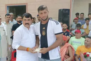 वर्ल्ड कबड्डी कप कनाडा 2022: पहलवान शीलू बल्हारा को विधायक ने किया सम्मानित