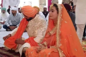 सुहाग के जोड़े में कुछ यूं नजर आई संगरुर की विधायिका narinder kaur