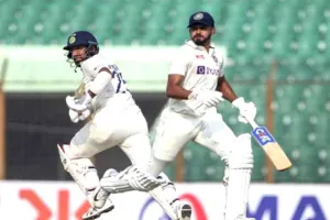 Ind vs Ban पहला दिन भारत के नाम रहा, श्रेयस ने जड़ा अर्धशतक