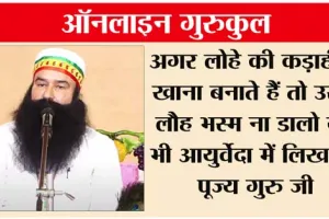 क्यों बनाना चाहिये लोहे के बर्तन में खाना, पढ़ें पूज्य गुरु जी के वचन