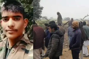 दुधमुंहे बच्चे ने दी सैनिक पिता को मुखाग्नि