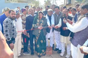 अंशु सूरज मावी ने सिरोली में किया सीसी रोड का उदघाटन