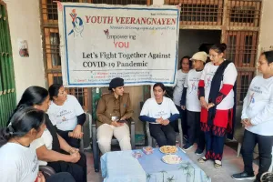 यूथ वीरांगनाएं संस्था ने खोला सिलाई सेंटर, चौकी प्रभारी ने किया शुभारंभ