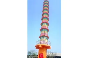 भादरा में 90 फीट ऊंचे 9 मंजिला पक्षी टावर का हुआ शुभारम्भ