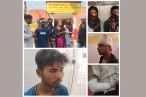 दो पक्षों में जमकर चले लाठी डंडे