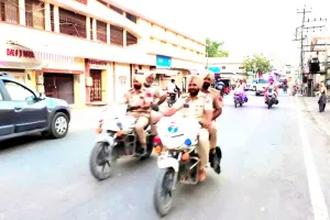 अबोहर पुलिस प्रशासन ने निकाला फ्लैग मार्च